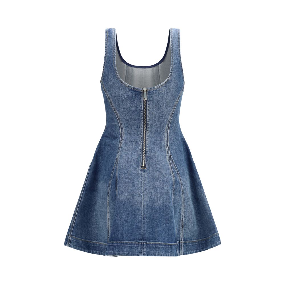 Self-Portrait Blue Cotton Casual Dress Self-Portrait