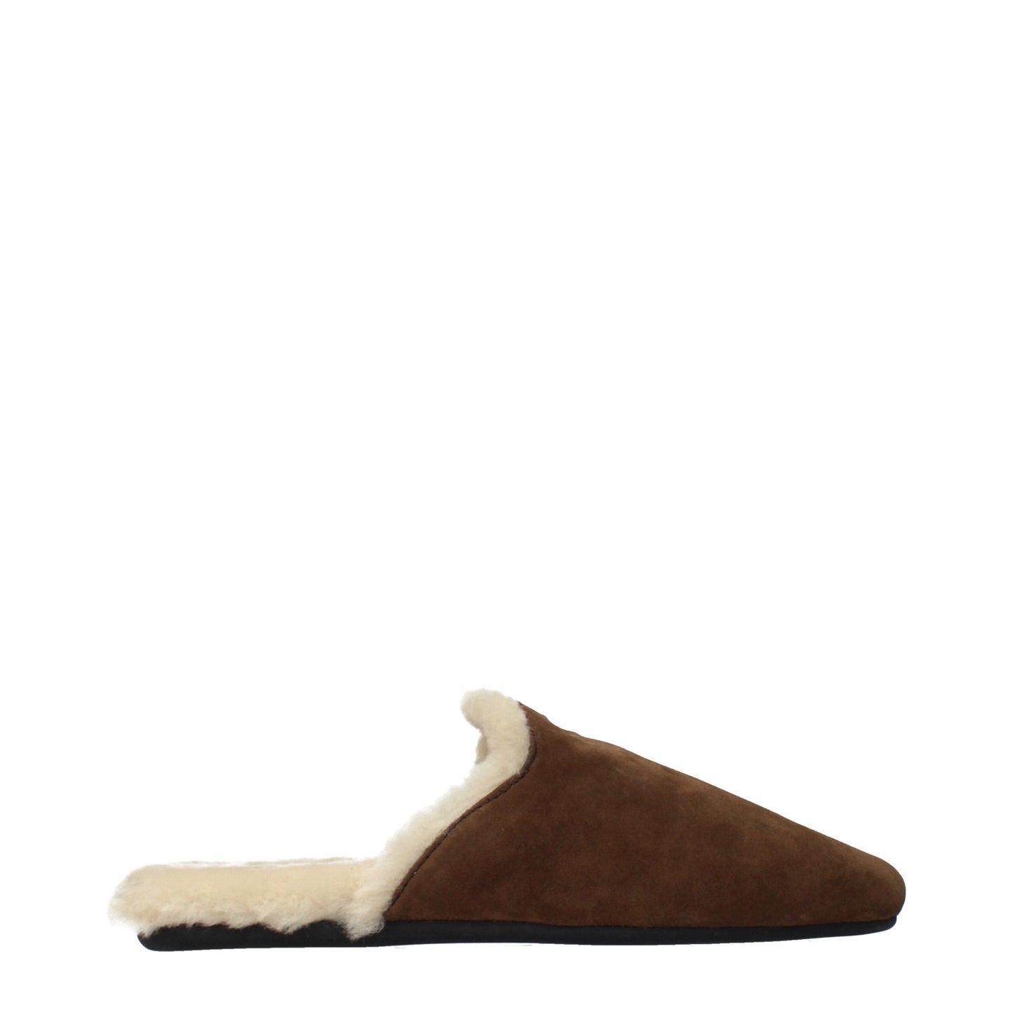 Prada Brown Leather Slippers Prada