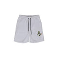 Refrigiwear white cotton Bermuda shorts displayed on a model, featuring a casual fit and classic knee-length design.