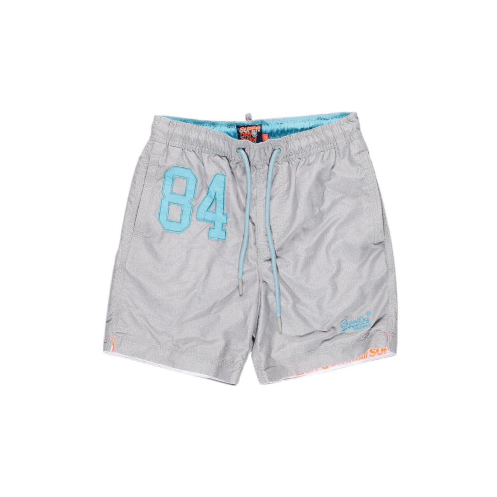Superdry Gray Polyester Swim Shorts Superdry