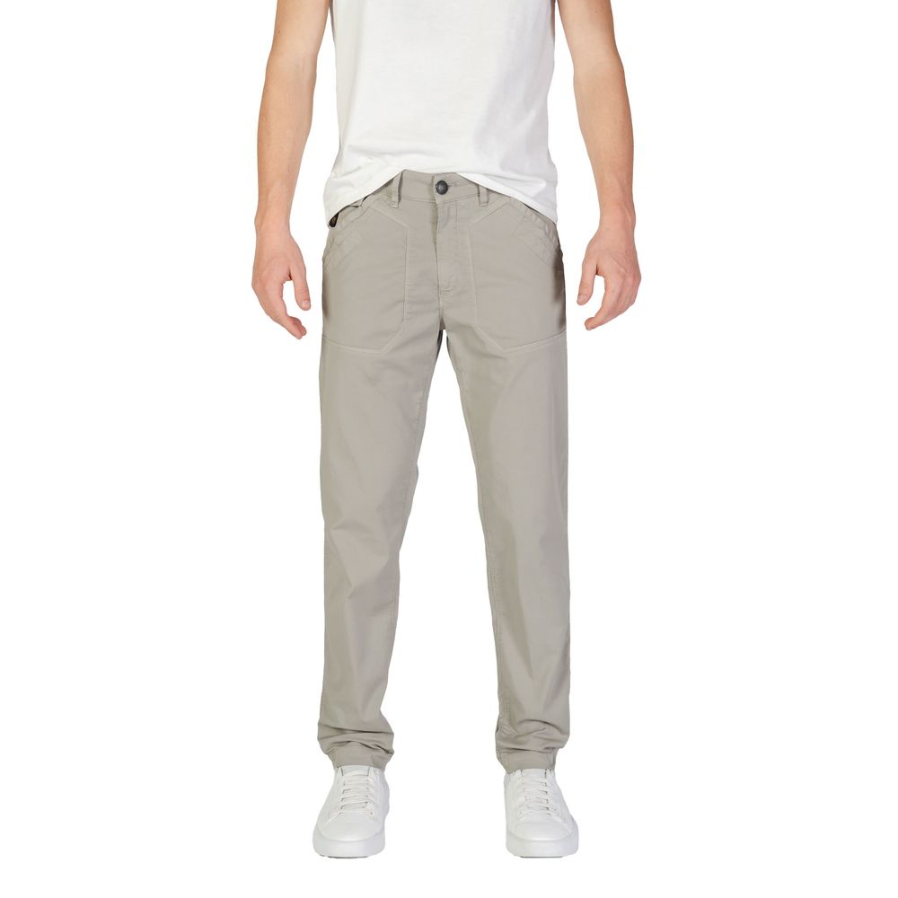 Refrigiwear Gray Cotton Casual Pants Refrigiwear