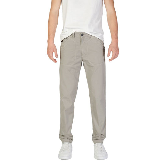 Refrigiwear Gray Cotton Casual Pants Refrigiwear
