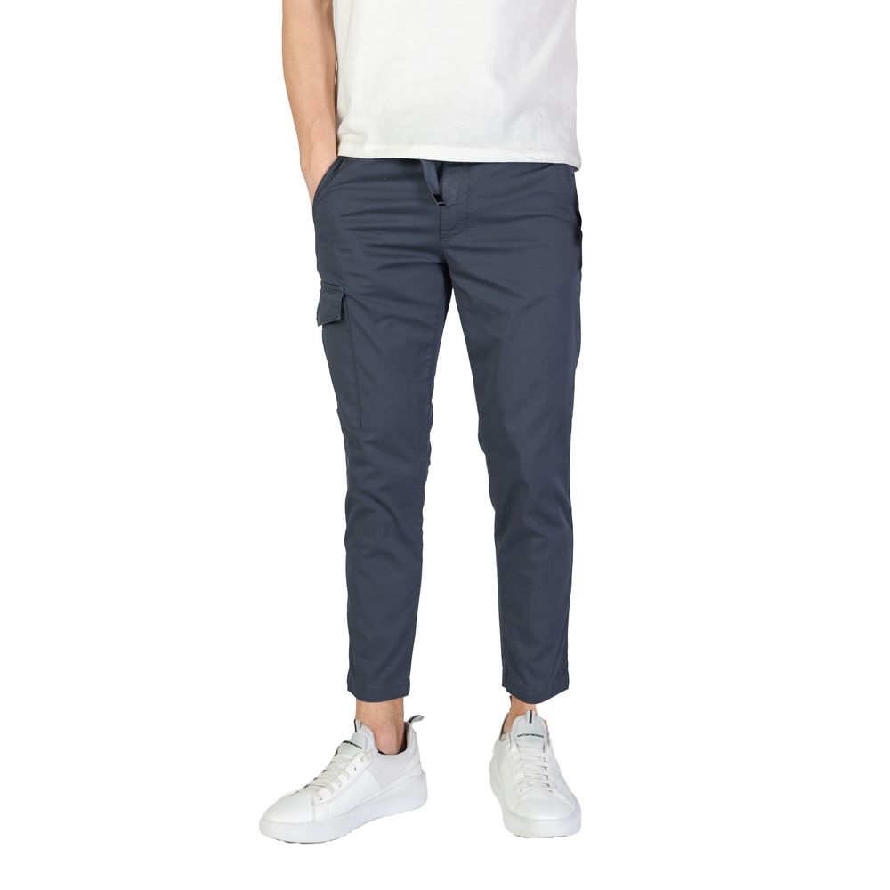 Refrigiwear Blue Cotton Cargo Pants Refrigiwear