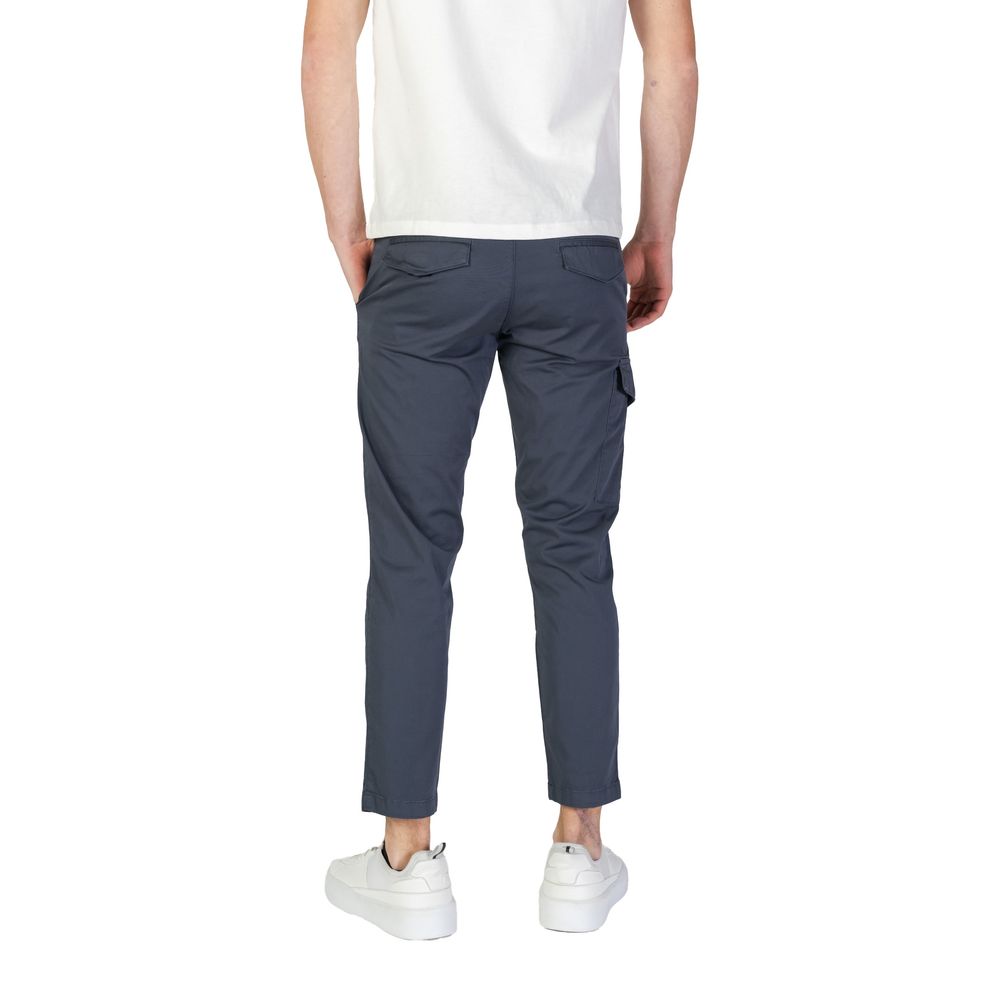 Refrigiwear Blue Cotton Cargo Pants Refrigiwear