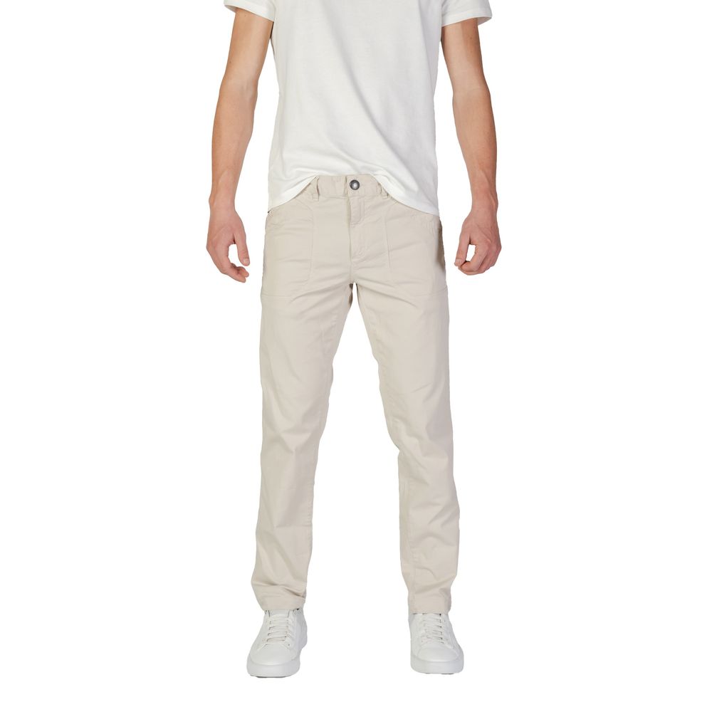 Refrigiwear Beige Cotton Casual Pants Refrigiwear