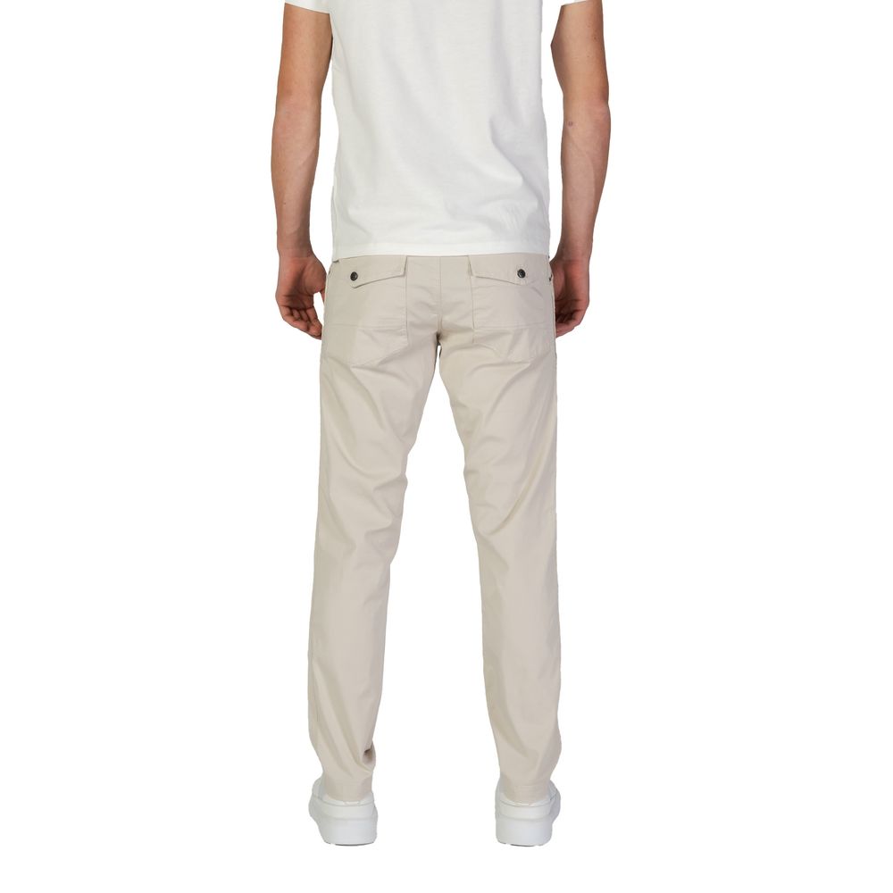 Refrigiwear Beige Cotton Casual Pants Refrigiwear