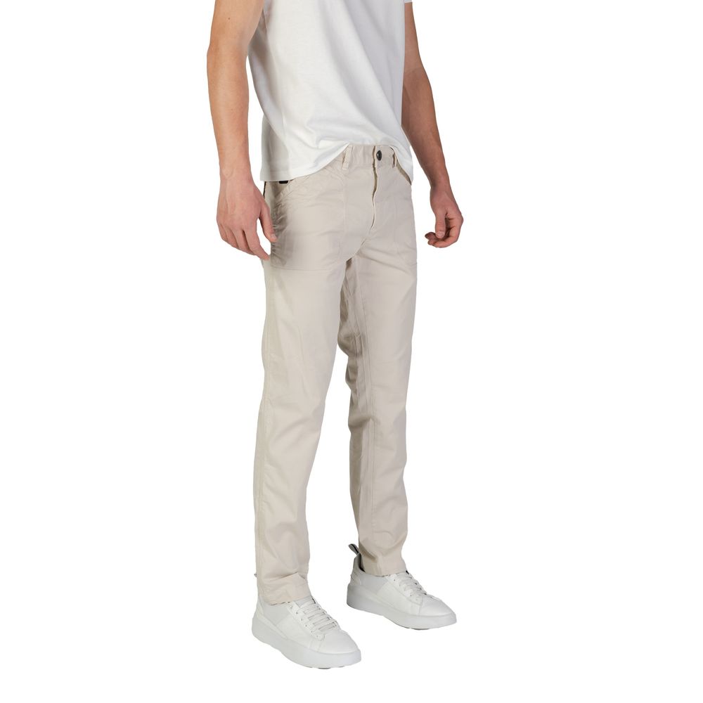 Refrigiwear Beige Cotton Casual Pants Refrigiwear