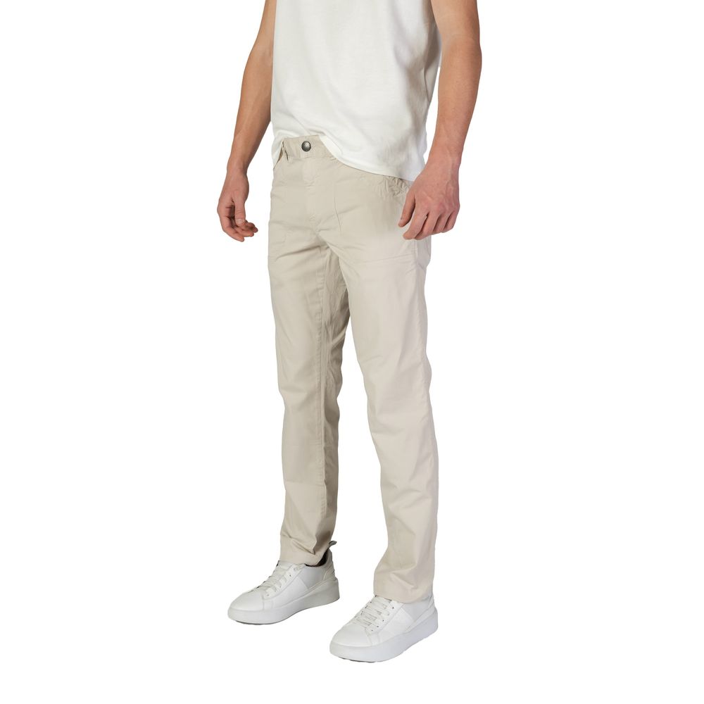 Refrigiwear Beige Cotton Casual Pants Refrigiwear