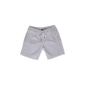 Refrigiwear white cotton Bermuda shorts displayed on a hanger, showcasing casual summer style and comfortable fit.