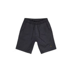 Black cotton Bermuda shorts by Refrigiwear, casual men's shorts with a relaxed fit and functional design.