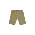 Refrigiwear green cotton Bermuda shorts with a relaxed fit and adjustable waistband, suitable for casual summer wear.