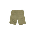 Refrigiwear green cotton Bermuda shorts with a relaxed fit and adjustable waistband, suitable for casual summer wear.