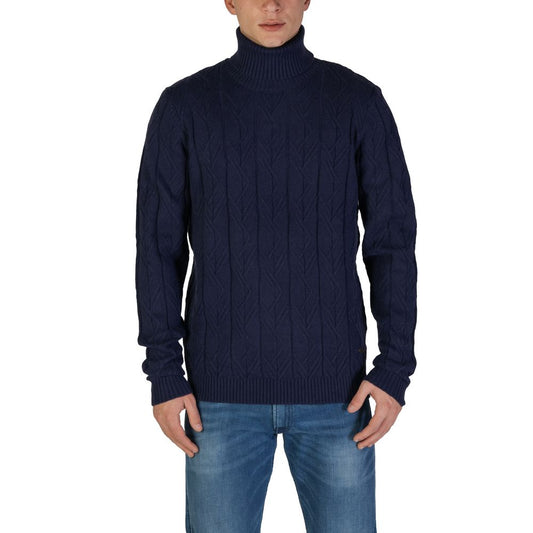 In My Hood Blue Polyester Turtleneck In My Hood