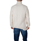 In My Hood Cream Polyester Turtleneck In My Hood
