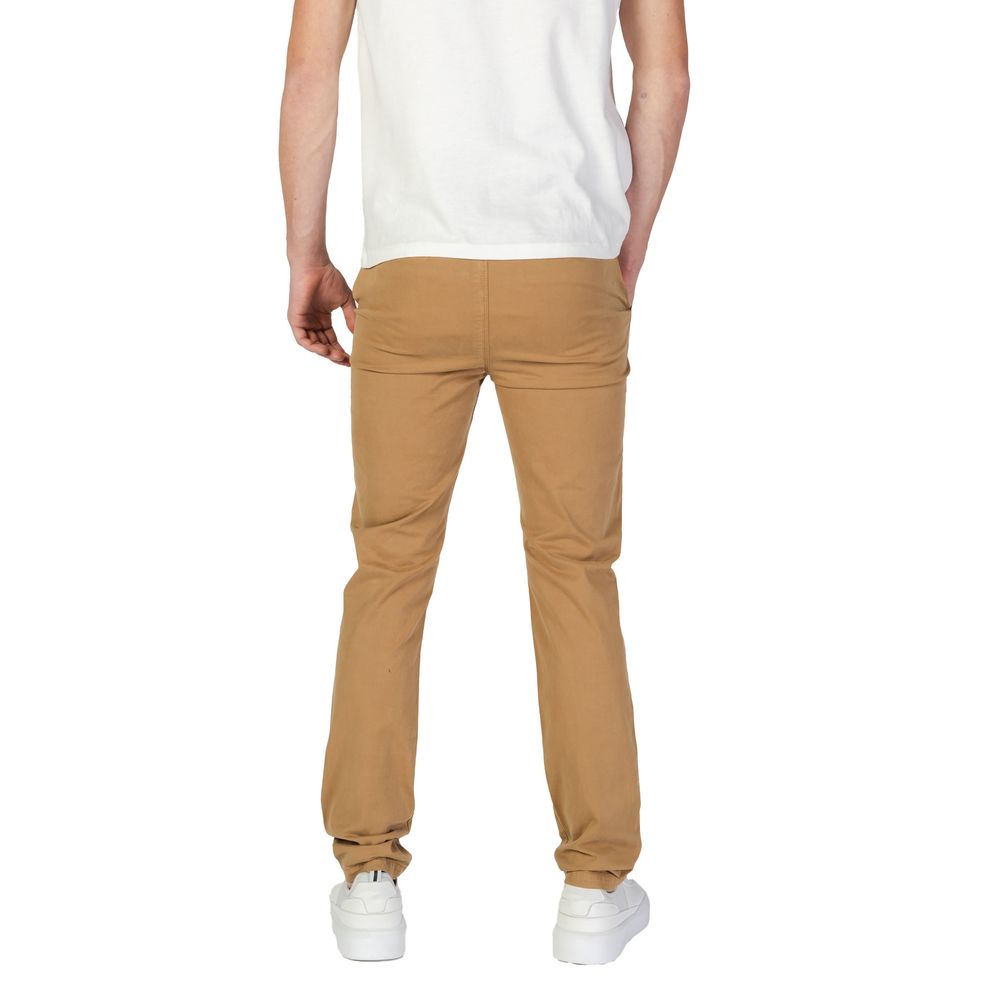 Superdry Beige Cotton Skinny Pants Superdry