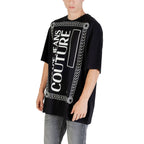 Versace Jeans Black Cotton T-Shirt Versace Jeans