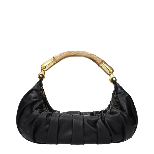 Balmain Black Leather Handbag Balmain