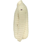 Norway 1963 beige polyamide men's jacket showing front view with zipper and collar, lightweight and stylish outerwear.