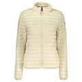 Beige Norway 1963 polyamide women's jacket displayed with front zipper and collar, lightweight outerwear for women.