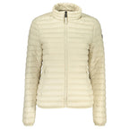 Beige Norway 1963 polyamide women's jacket displayed with front zipper and collar, lightweight outerwear for women.