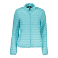 Norway 1963 Azzurro polyamide women's jacket, lightweight blue outerwear with zipper and collar, suitable for casual wear.