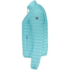Norway 1963 Azzurro polyamide women's jacket in light blue, featuring a sleek design and front zipper for casual wear.