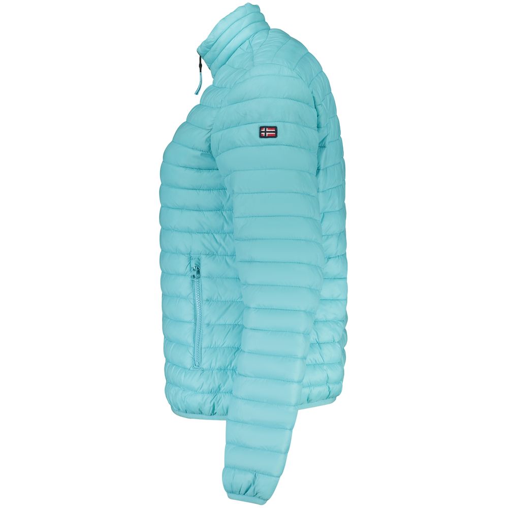Norway 1963 Azzurro polyamide women's jacket in light blue, featuring a sleek design and front zipper for casual wear.