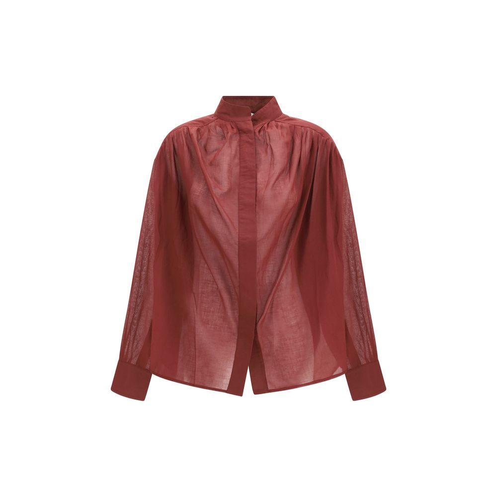 The Andamane Bordeaux Cotton Shirt The Andamane