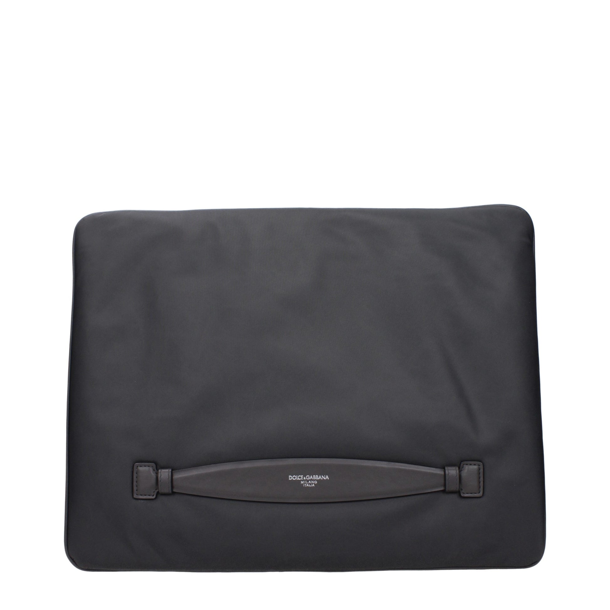 Dolce & Gabbana Gray Fabric Clutch Bag Dolce & Gabbana
