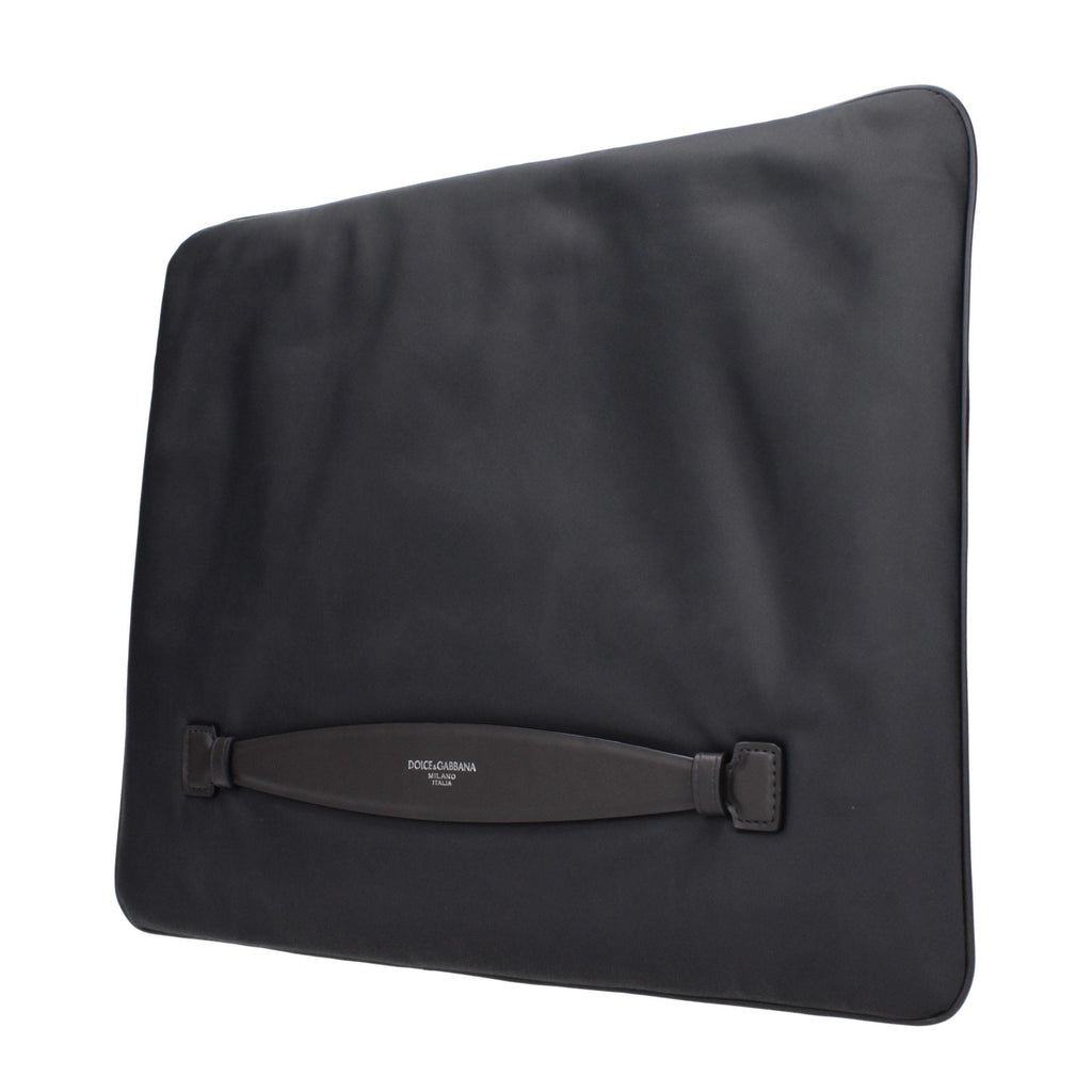 Dolce & Gabbana gray fabric clutch bag with sleek design and subtle texture, perfect for evening or formal occasions.