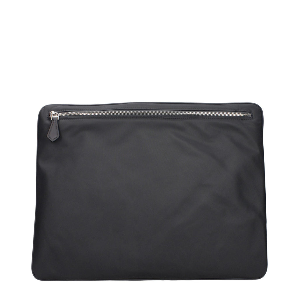 Gray fabric Dolce & Gabbana clutch bag with sleek design and subtle detailing, perfect for elegant occasions.