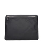 Gray fabric Dolce & Gabbana clutch bag with sleek design and subtle detailing, perfect for elegant occasions.