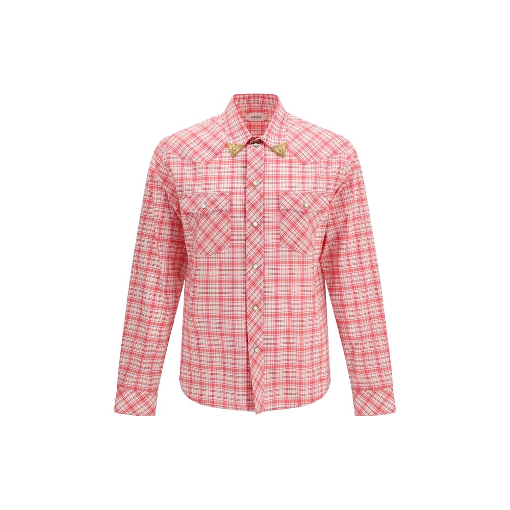 Versace Multicolor Cotton Pattern Shirt Versace