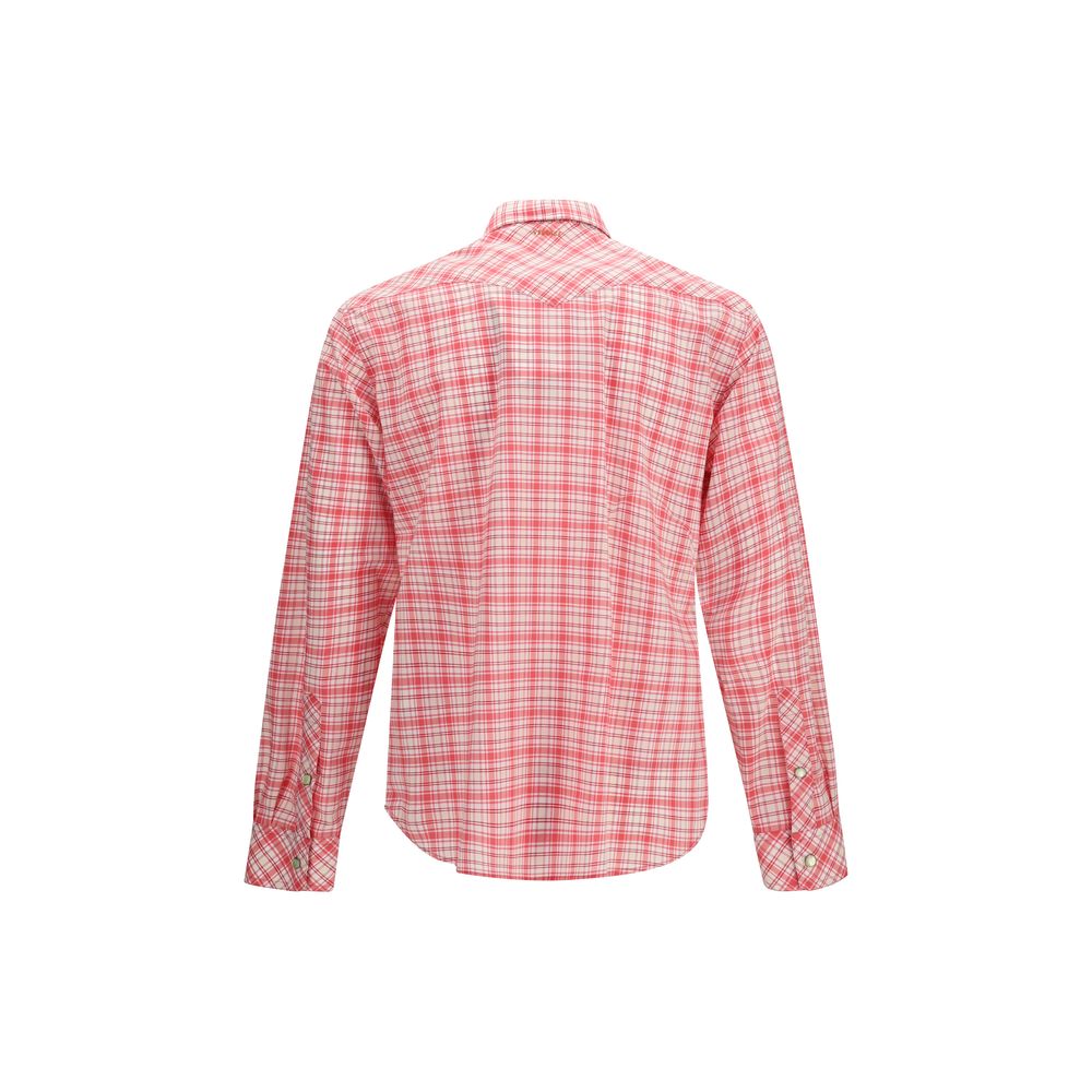 Versace Multicolor Cotton Pattern Shirt Versace