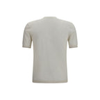 Brooksfield White Linen Shortsleeve Shirt