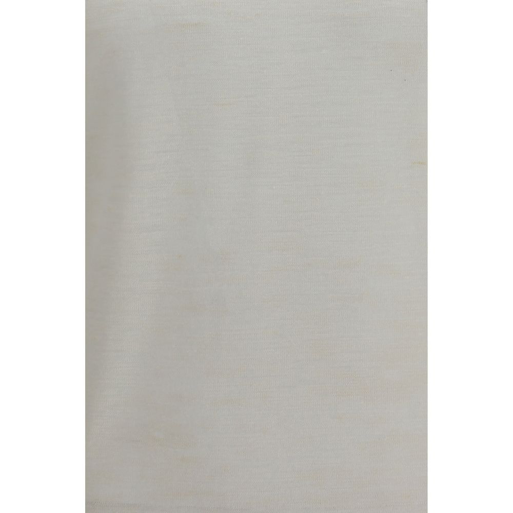Brooksfield White Linen Shortsleeve Shirt Brooksfield