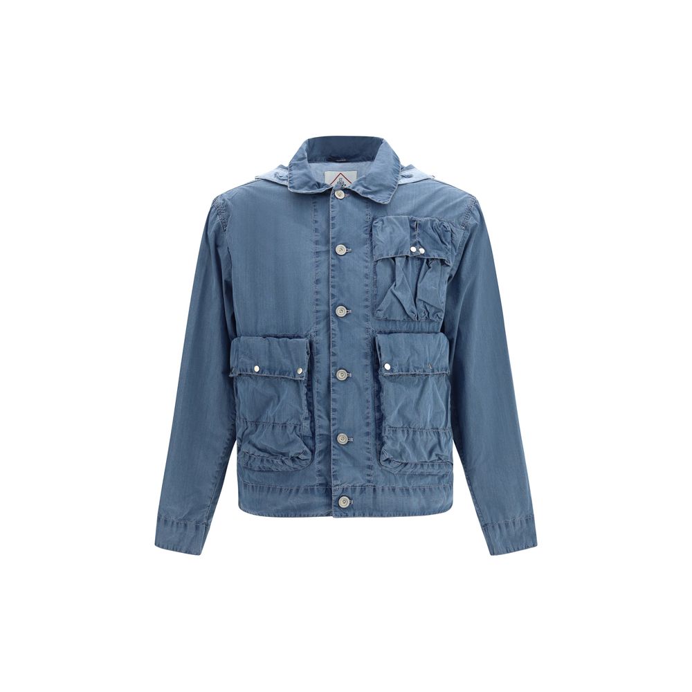 C.P. Company Blue Cotton Full-Length Jacket C.P. Company