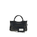 Balenciaga Black Lamb Ovis Aries Shoulder Bag - Eljoys Fashion 