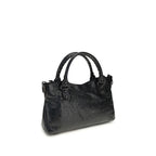 Balenciaga Black Lamb Ovis Aries Shoulder Bag - Eljoys Fashion 