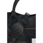 Balenciaga Black Lamb Ovis Aries Shoulder Bag - Eljoys Fashion 