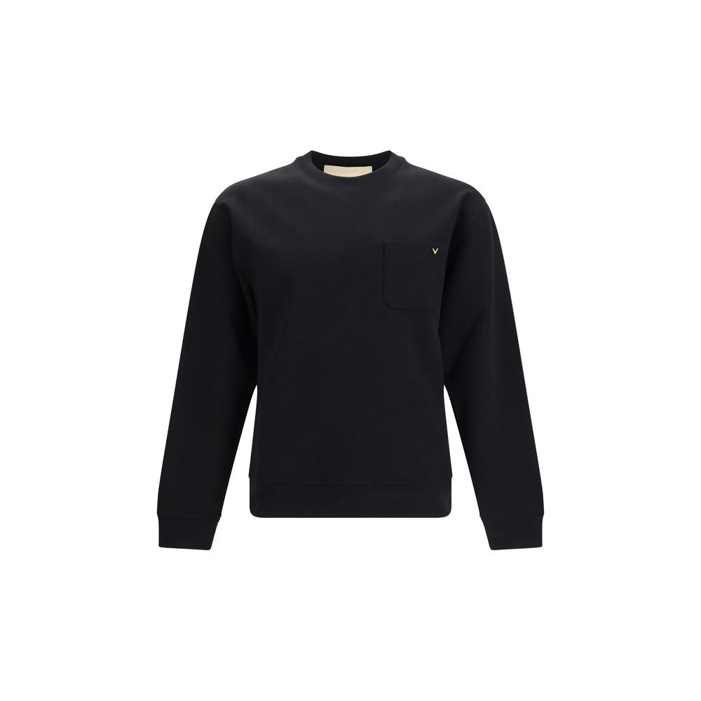 Valentino Black Cotton Sweatshirt Valentino