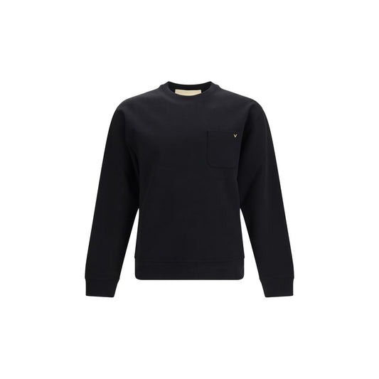 Valentino Black Cotton Sweatshirt Valentino