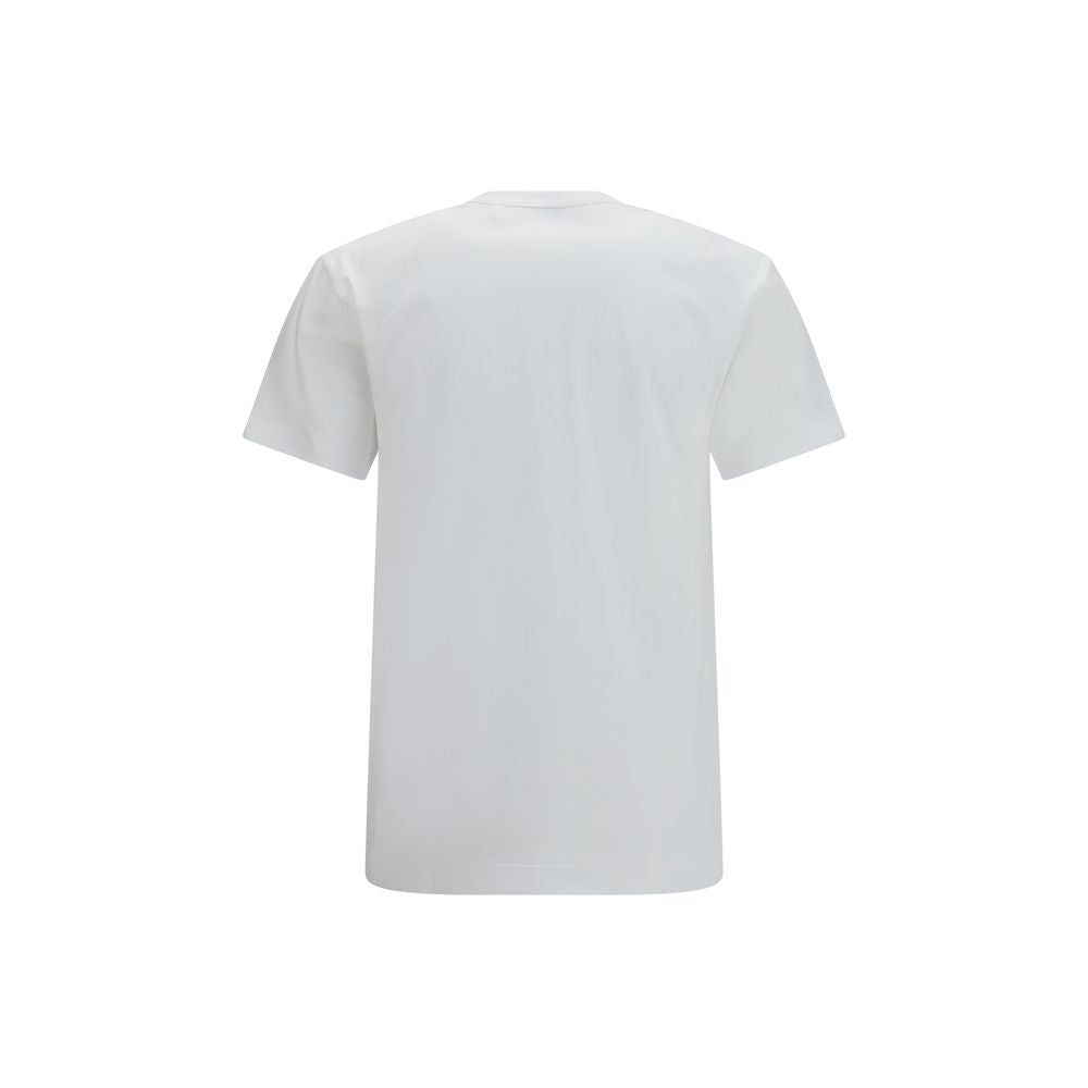 Comme Des Garçons Play White Cotton T-Shirt Comme Des Garçons Play