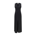 Ami Paris Black Viscose Casual Dress Ami Paris