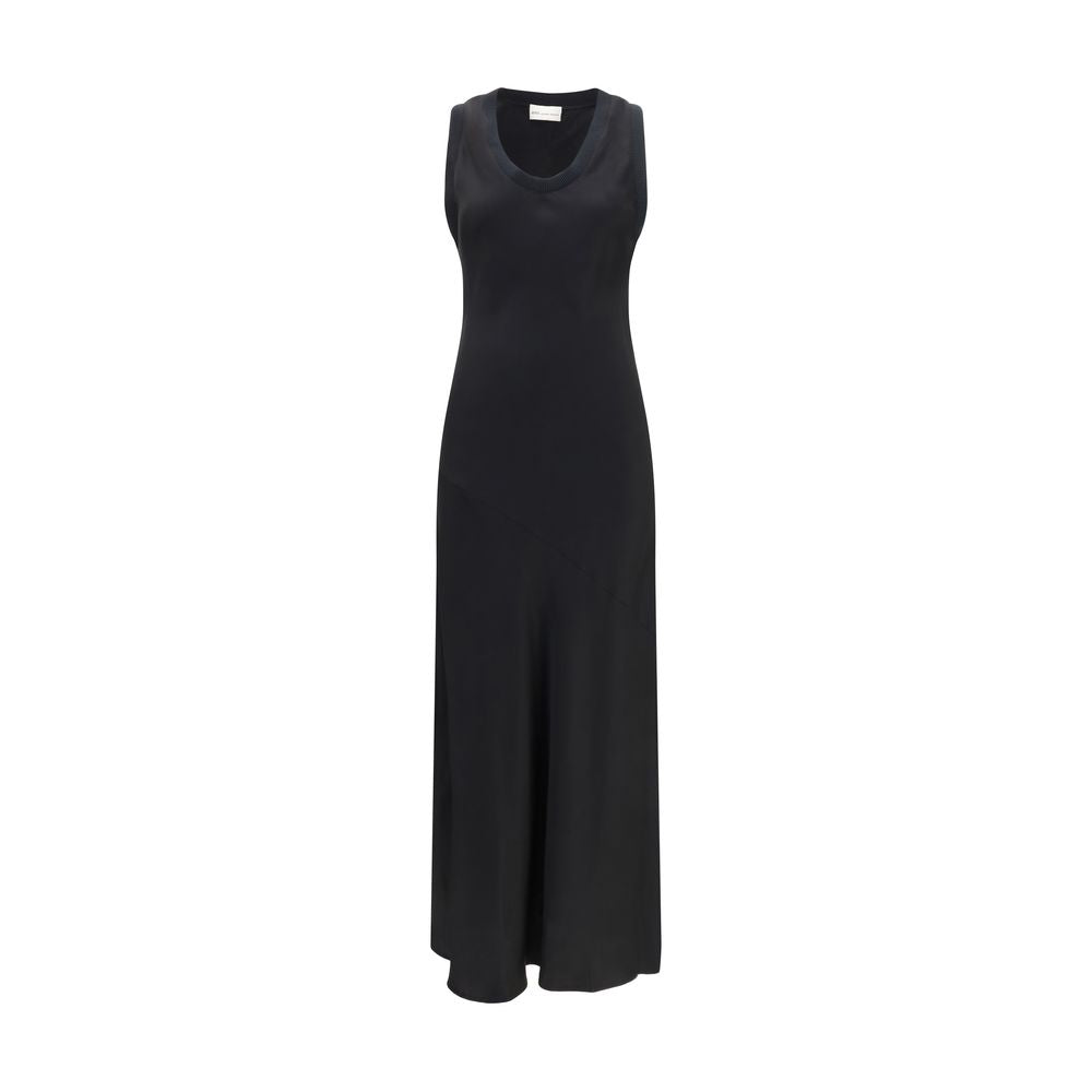 Ami Paris Black Viscose Casual Dress Ami Paris