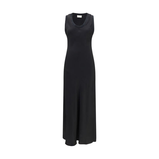 Ami Paris Black Viscose Casual Dress Ami Paris