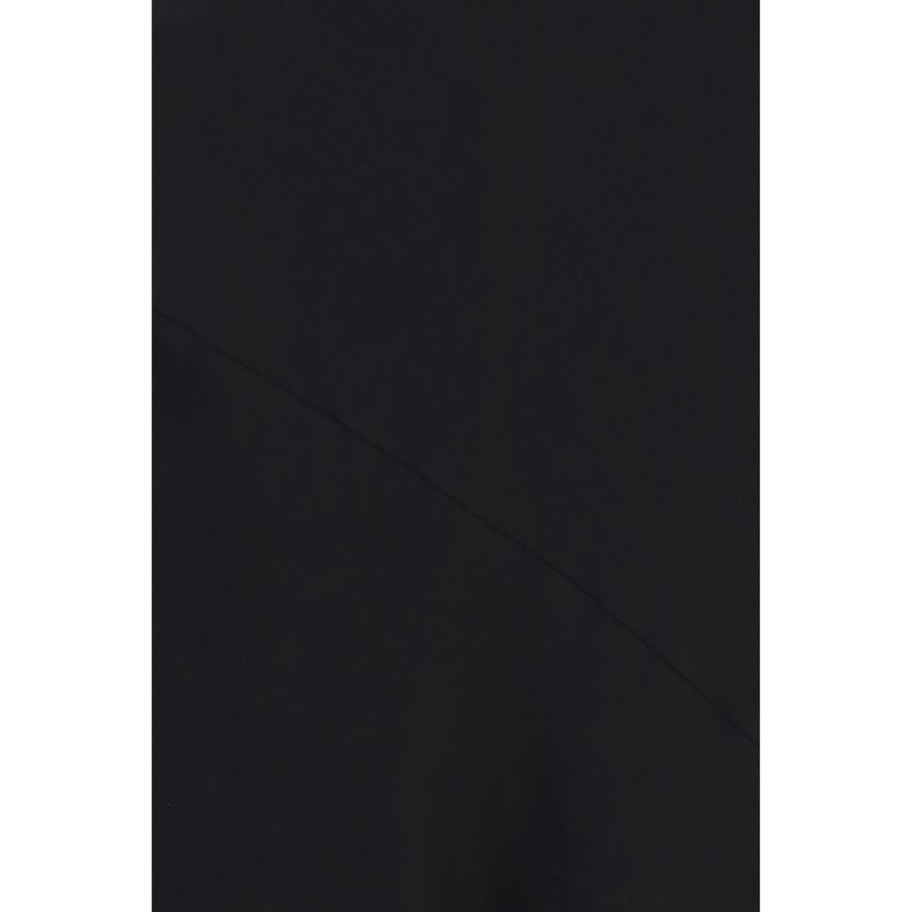 Ami Paris Black Viscose Casual Dress Ami Paris