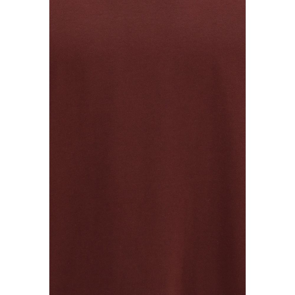 Comme Des Garçons Bordeaux Cotton T-Shirt Comme Des Garçons