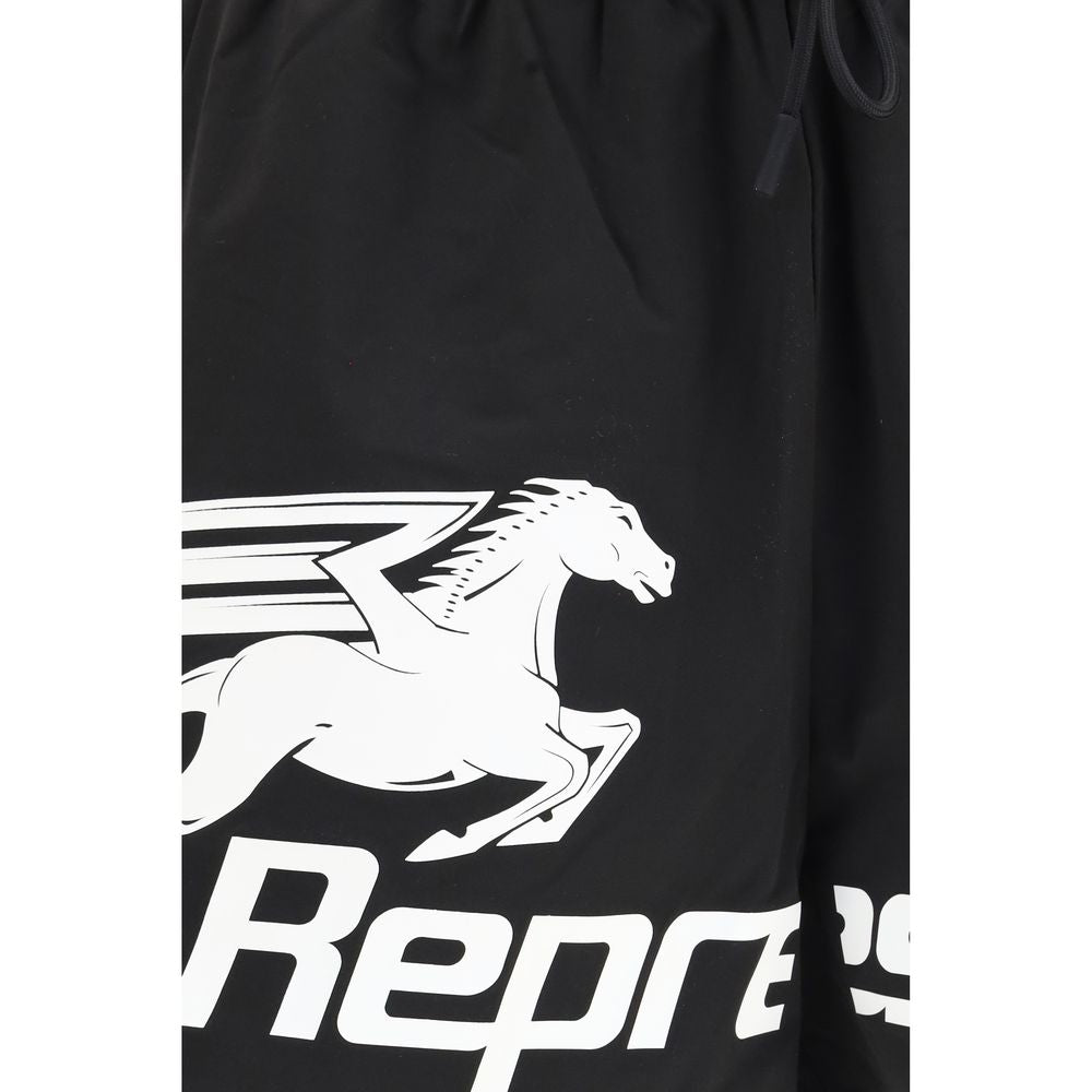Represent Black Polyester Shorts - Eljoys Fashion 