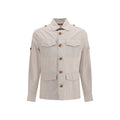 Brunello Cucinelli Beige Cotton Coat Brunello Cucinelli